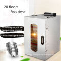 Wholesale 10 Tray Hot Air Fruit Dryer Biltong Vegetable Drying Machine